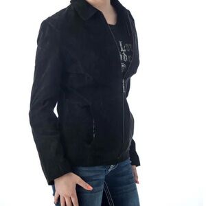 EXPRESS Geuine Suede Fashion Y2K Tailleur Jacket/ Suit